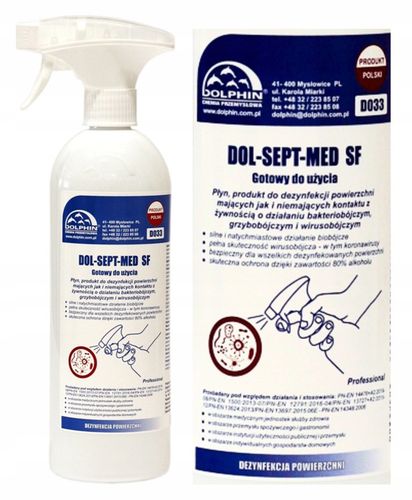 Płyn do Dezynfekcji Powierzchni w Przemyśle Spożywczym Dolsept Med SF 0,75l na Arena.pl