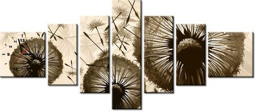 70CM 160CM ZEGAR 7 ELEME DMUCHAWCE BEŻU DRUK OBRAZ na Arena.pl