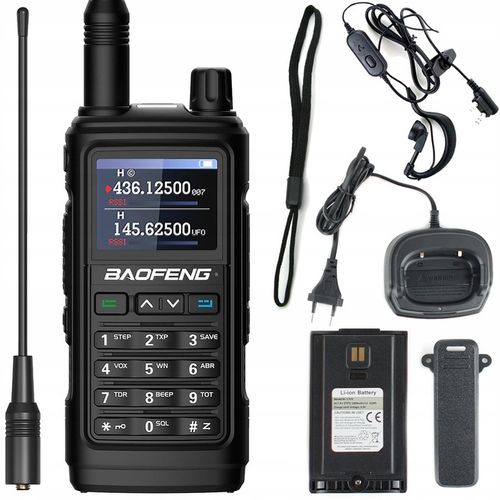 Krótkofalówka Radiotelefon Baofeng UV-17E Walkie Talkie PMR VHF UHF USB-C na Arena.pl