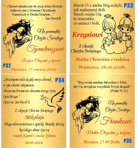 Złoty Łańcuszek Krzyżyk 585 Chrzest Komunia Grawer na Arena.pl