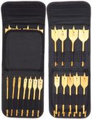 WIERTŁA ŁOPATKOWE PIÓRKOWE PŁASKIE DO DREWNA 16szt