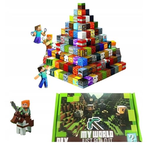 Magnetyczne klocki Minecraft, 200 elementów + 12 mini figurki na Arena.pl