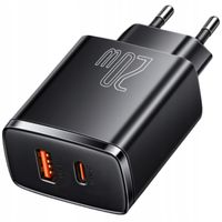BASEUS SZYBKA ŁADOWARKA DO TELEFONU ZASILACZ USB USB-C TYP-C 20W PD QC 3.0