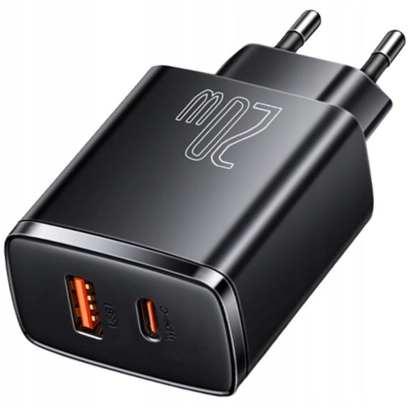 BASEUS SZYBKA ŁADOWARKA DO TELEFONU ZASILACZ USB USB-C TYP-C 20W PD QC 3.0 zdjęcie 1