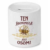Skarbonka Dla Ekonomisty Na Urodziny Na Prezent Z Nadrukiem Ze Zdjęciem
