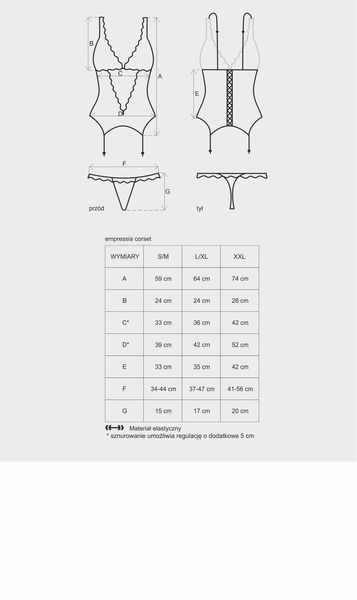 Emperita Gorset I Stringi L/Xl zdjęcie 3