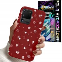 ETUI DO SAMSUNG S20 ULTRA - ŚWIĄTECZNE WZORY CHOINKA MIKOŁAJ + FOLIA