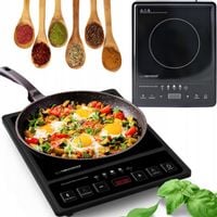 PŁYTA INDUKCYJNA KUCHENKA ELEKTRYCZNA 2000W TIMER 80°C~270°C 5 PROGRAMÓW