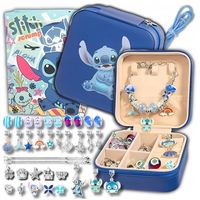 ZESTAW KORALIKÓW DO ROBIENIA BIŻUTERII BRANSOLETEK STITCH LILO STICH