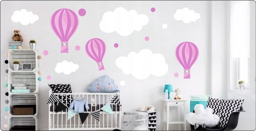 Naklejka ścienna dekoracyjna BALONIKI dla dzieci na Arena.pl