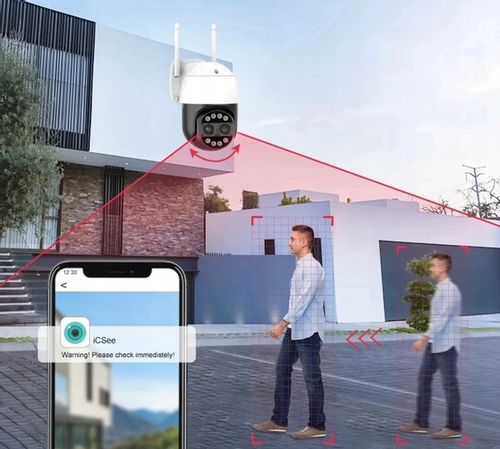 Kamera Zewnętrzna WiFi Obrotowa Dwa Obiektywy 2x4MP na Arena.pl
