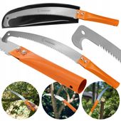 PIŁA OGRODOWA RĘCZNA Z HAKIEM 350mm MOCNA OGRÓD DO DREWNA GAŁĘZI OSTRA