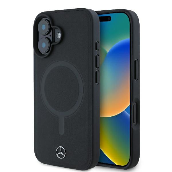Etui Mercedes do iPhone 16, Czarny, MagSafe zdjęcie 1