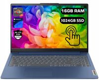 LAPTOP LENOVO SLIM 8x4,5GHz RYZEN 7 FHD DOTYK 300NIT 16GB/1TB NIEBIESKI W11