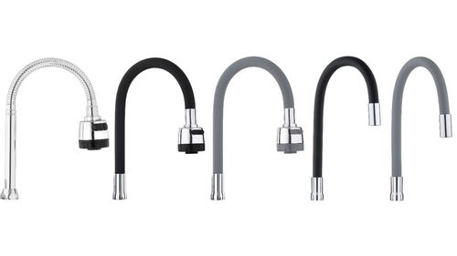 Bateria kuchenna ścienna elastyczna wylewka kran na Arena.pl