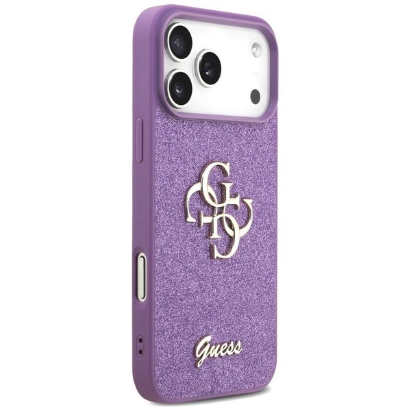 Etui Guess Fixed Glitter Big 4G do iPhone 17 Pro Max liliowy zdjęcie 4