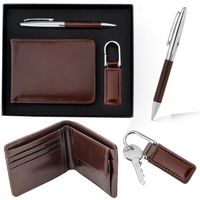 Zestaw PORTFEL BRELOK DŁUGOPIS PREZENT na ŚWIĘTA dla męża taty dziadka
