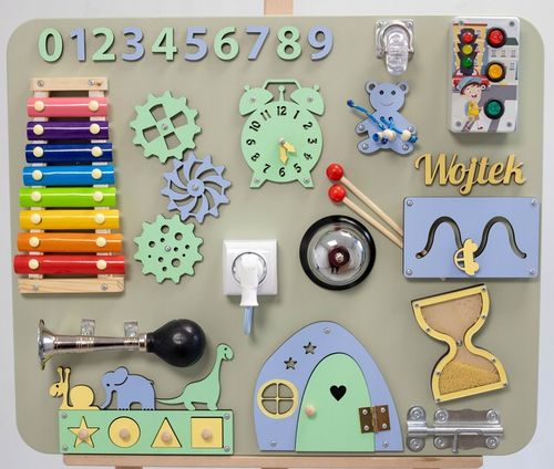 Tablica manipulacyjna sensoryczna Montessori na Arena.pl