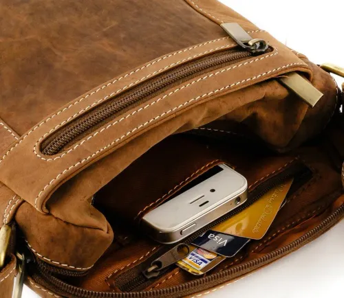 męska listonoszka z bydlęcej skóry naturalnej - always wild na Arena.pl