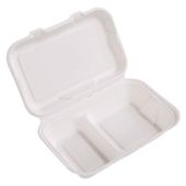 Menu box dwudzielny 251x166 pulpa trzcinowa 50szt
