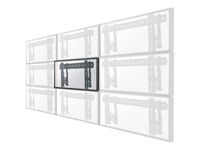 Neomounts LED-VW1000BLACK Videowall wall mount - 40-75" - max 50 kg - VESA 200x200-600x400 - d 5,6-21,5 cm - pull-out - micro adjustment - l