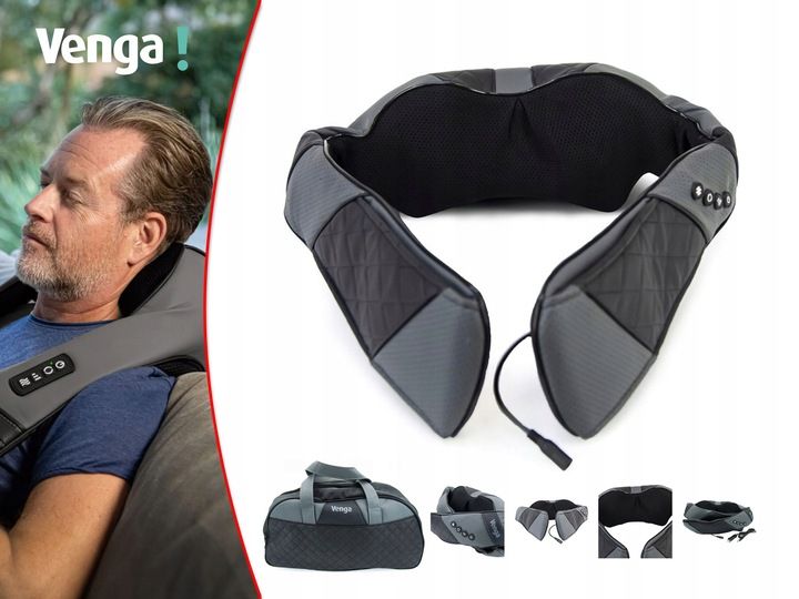 ODPRĘŻAJĄCY MASAŻER SHIATSU VENGA RAMION 3PRĘDKOŚCI PODCZERWIEŃ PODGRZEWANY zdjęcie 7