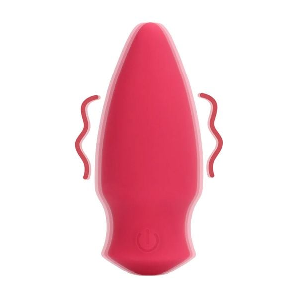 Cone Shaped Bullet Vibrator - Blushing Red zdjęcie 9