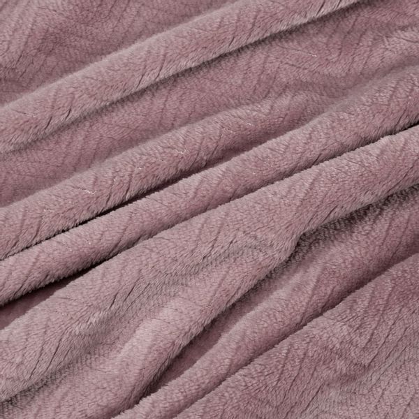 Koc narzuta CINDY5 70x160 Design91 wrzosowy zdjęcie 2