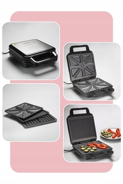 Opiekacz 3w1 1200W wymienne wkłady TS9656 zdjęcie 2