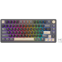 royal kludge rk-m75 phantom gaming keyboard k silver switch