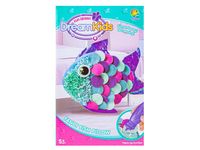 DLA DZIECI ZESTAW WYSZYWANKA,, PLUSZAK DO SZYCIA, RYBKA