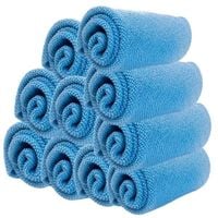 10x mikrofibra do samochodu do polerowania i czyszczenia bezszwowa 30x30cm