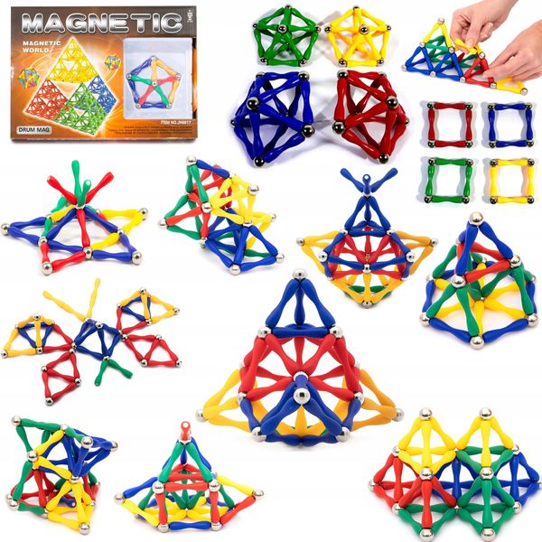 KLOCKI MAGNETYCZNE 52EL. zdjęcie 1