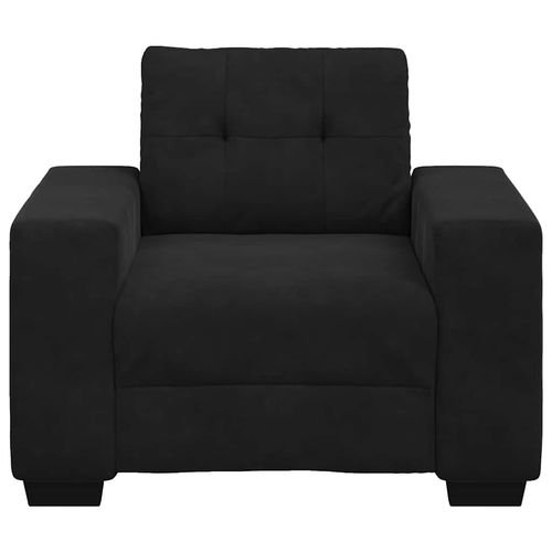 Sofa Fotel Czarny 59 cm Aksamit na Arena.pl