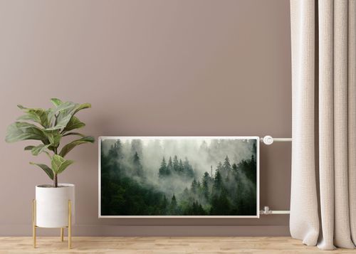 Mata MAGNETYCZNA Kaloryfera Krajobraz LAS We Mgle 80cm x 60cm na Arena.pl