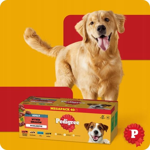 MOKRA KARMA DLA PSA PEDIGREE MIX SMAKÓW W GALARETCE SASZETKI 40X100 G na Arena.pl