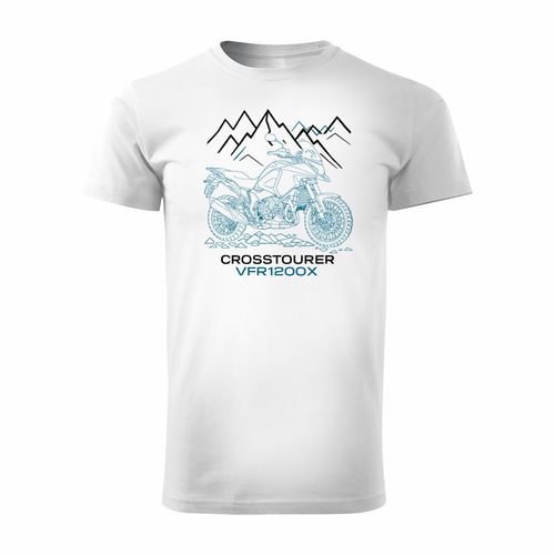 Koszulka z motocyklem Honda VFR1200X VFR 1200 X Crosstourer męska biała REGULAR XXL na Arena.pl
