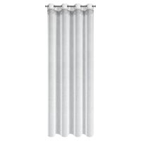 Firana świąteczna Xmas 140x250 srebrna obszywka przelotki