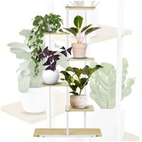 Duży kwietnik na 6 doniczek loftowy Modern biały