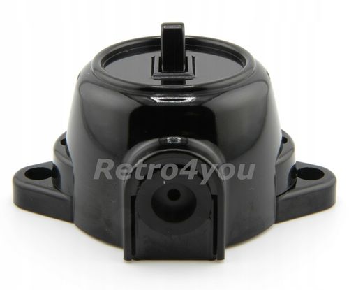 Włącznik czarny retro loft PRL na Arena.pl