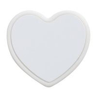 Silikonowa nakładka na słomkę Ø 0,8 / 1 cm do sublimacji - białe serce