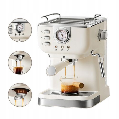 Ekspres do kawy Ciśnieniowy Automatyczny 20bar 1350W 1.5L +Spieniacz Mleka na Arena.pl