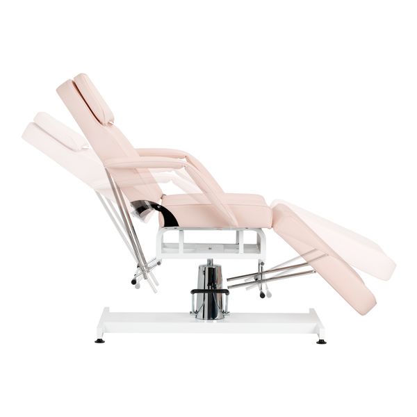 Fotel kosmetyczny hydrauliczny Basic 210 różowy zdjęcie 6