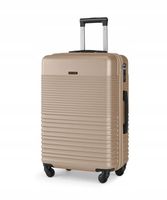 Walizka Średnia Podróżna Twarda ABS PUCCINI Szampan Na Kółkach