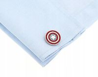 SPINKI DO MANKIETÓW Kapitan Ameryka ślub