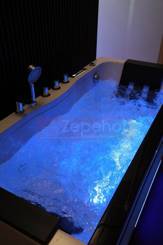 Wanna z hydromasażem EBX-7066 white prostokątna 170cmx78cmx61cm Wodosp na Arena.pl