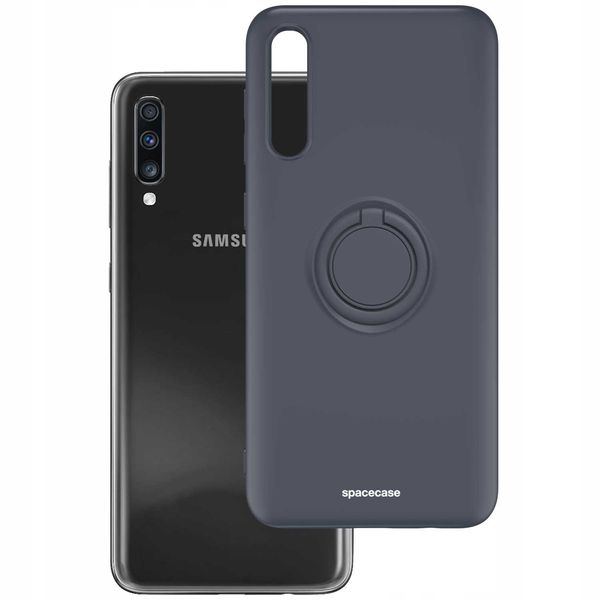 Spacecase Silicone Ring Galaxy A70 Black zdjęcie 2