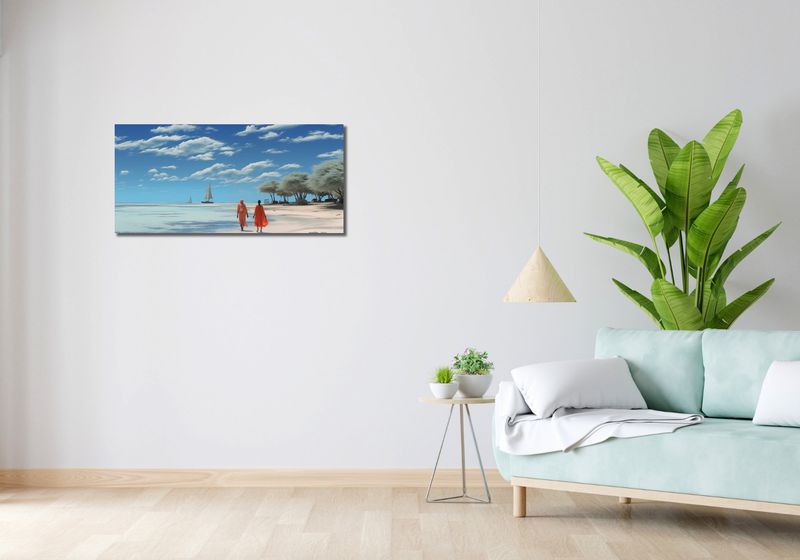 Obraz 90x40cm Spokój w Piaskach zdjęcie 2