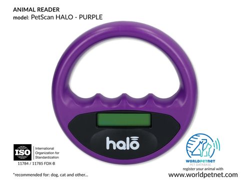 Czytnik mikrochipów FDX-B RF-PetScan-HALO-6-PUR - FIOLETOWY na Arena.pl
