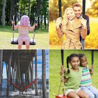 MOCOWANIE DO HUŚTAWKI HAMAKA FOTELA LINKI TAŚMY CZARNE PASY 1000 KG MOCNE